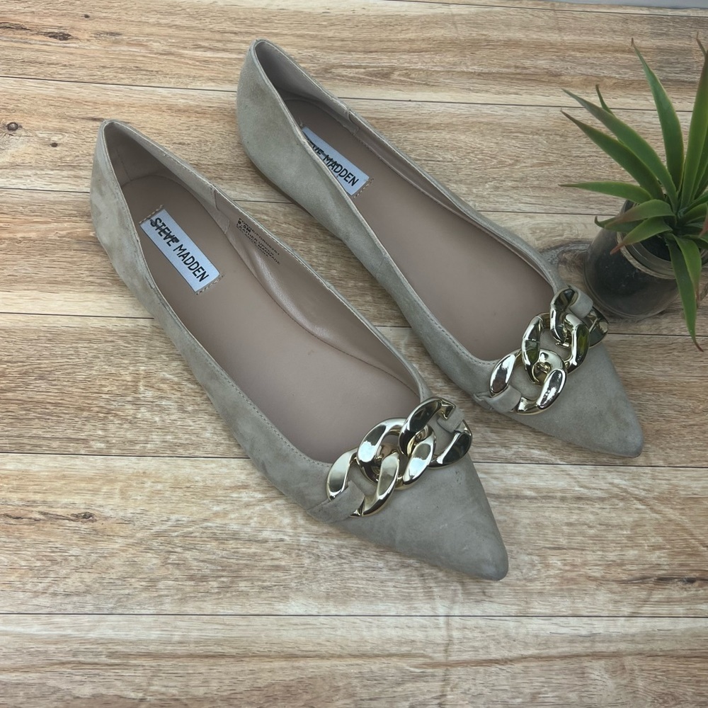 Steve Madden Forge Pointed Toe Flat sz 9.5